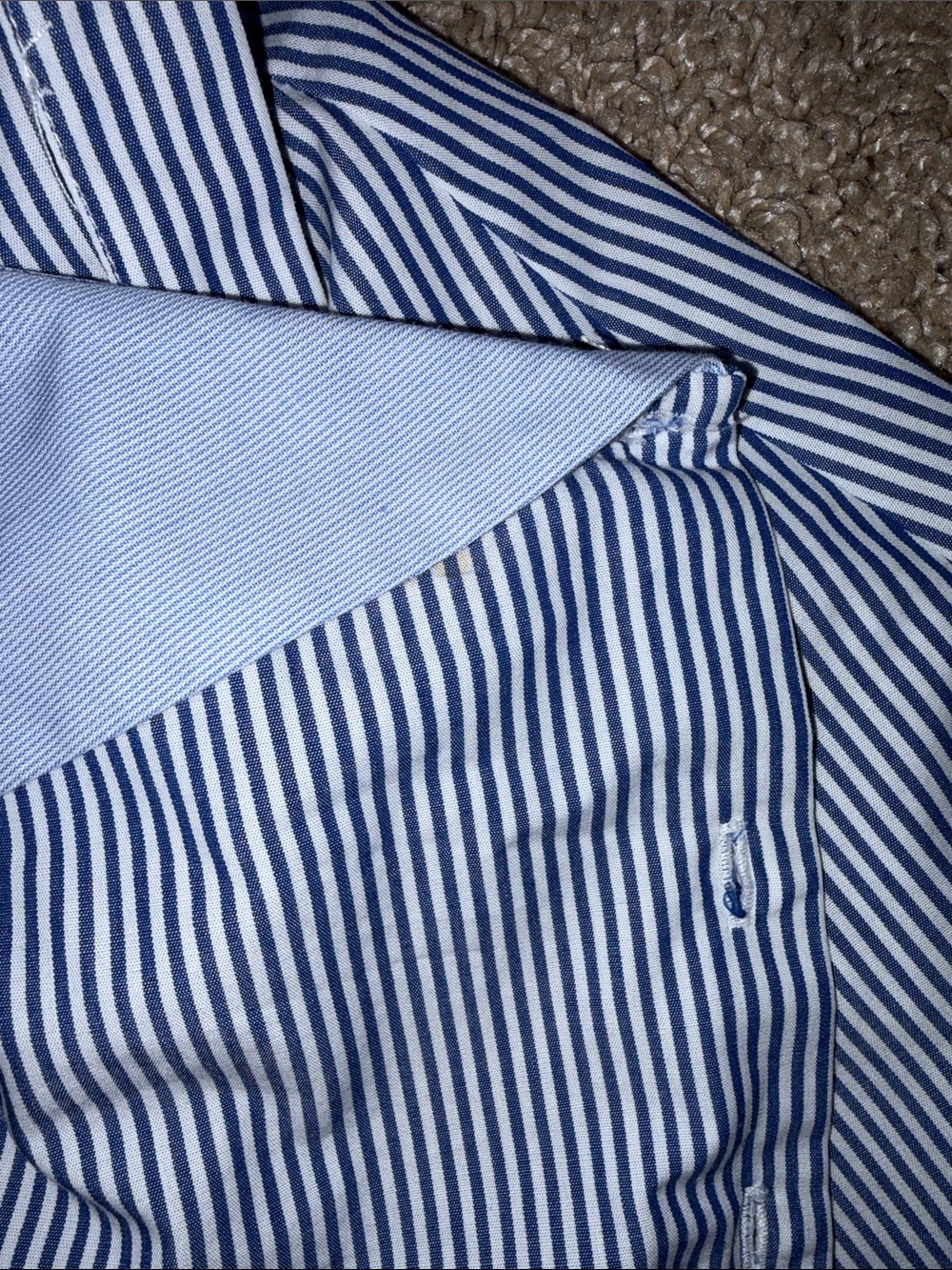 Topshop Stripe Bardot Shirtdress - Picture 5 of 7